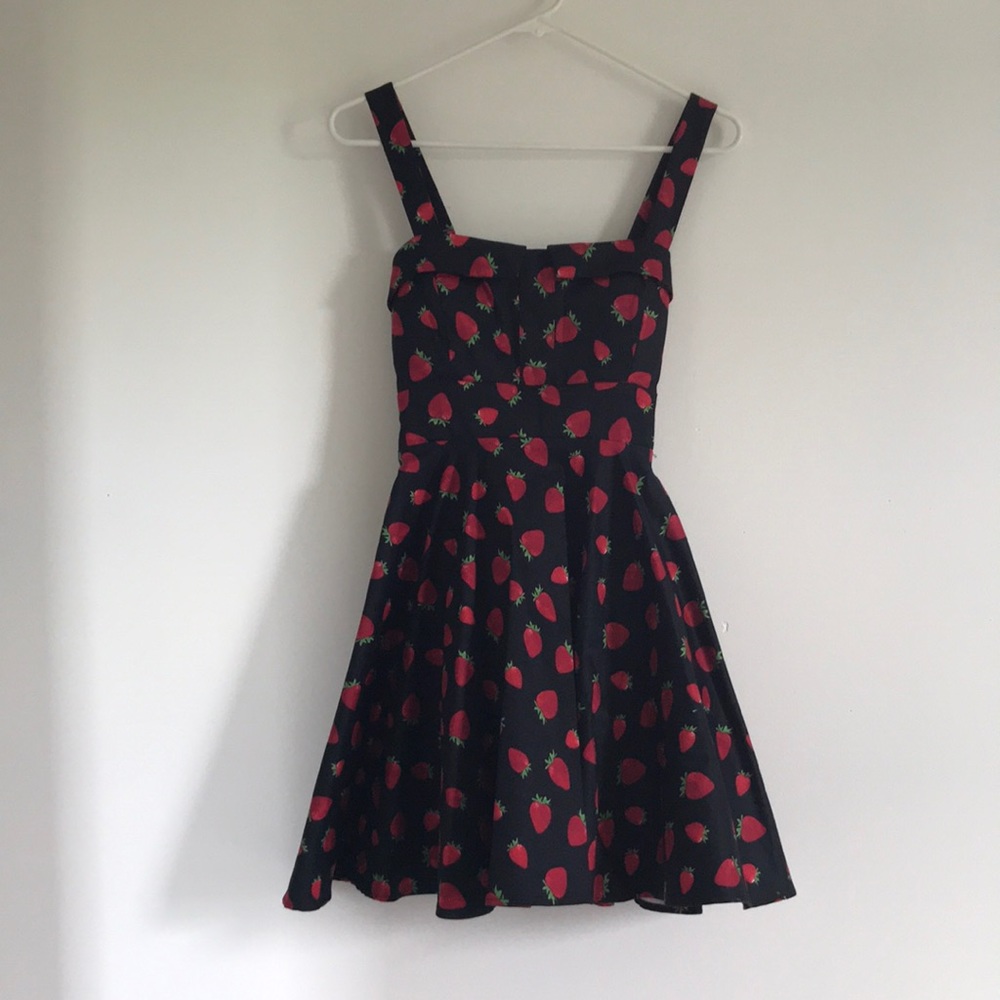 50s inspired strawberry dress